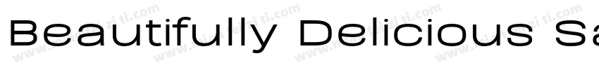 Beautifully Delicious Sans Bold字体转换